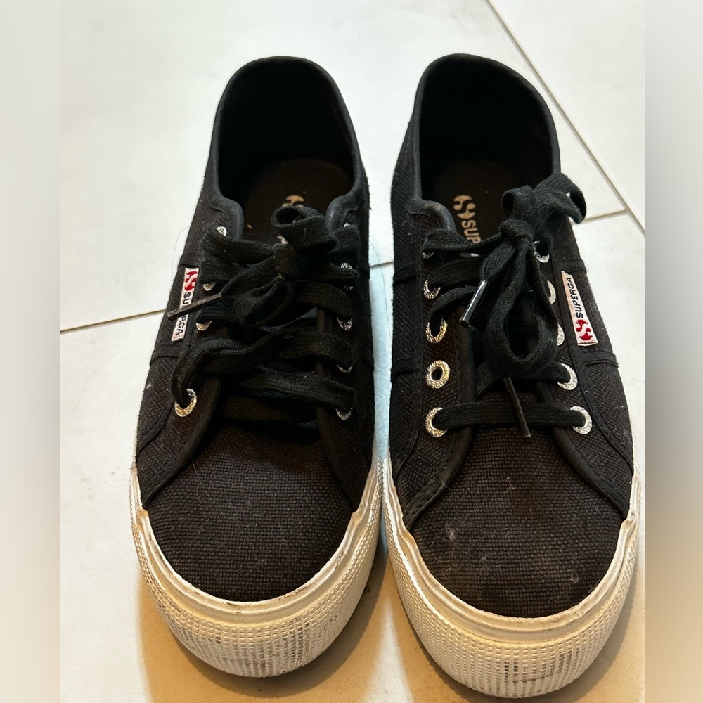 Superga 2790 platform 4cm sneakers. Size 38 (7.5)